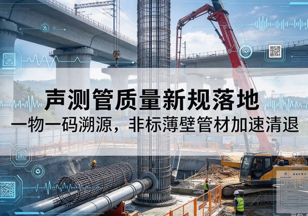 汪清声测管质量新规落地，一物一码溯源，非标薄壁管材加速清退