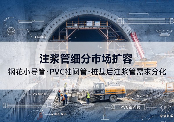 汪清注浆管细分市场扩容，隧道钢花小导管、PVC 袖阀管、桩基后注浆管需求分化